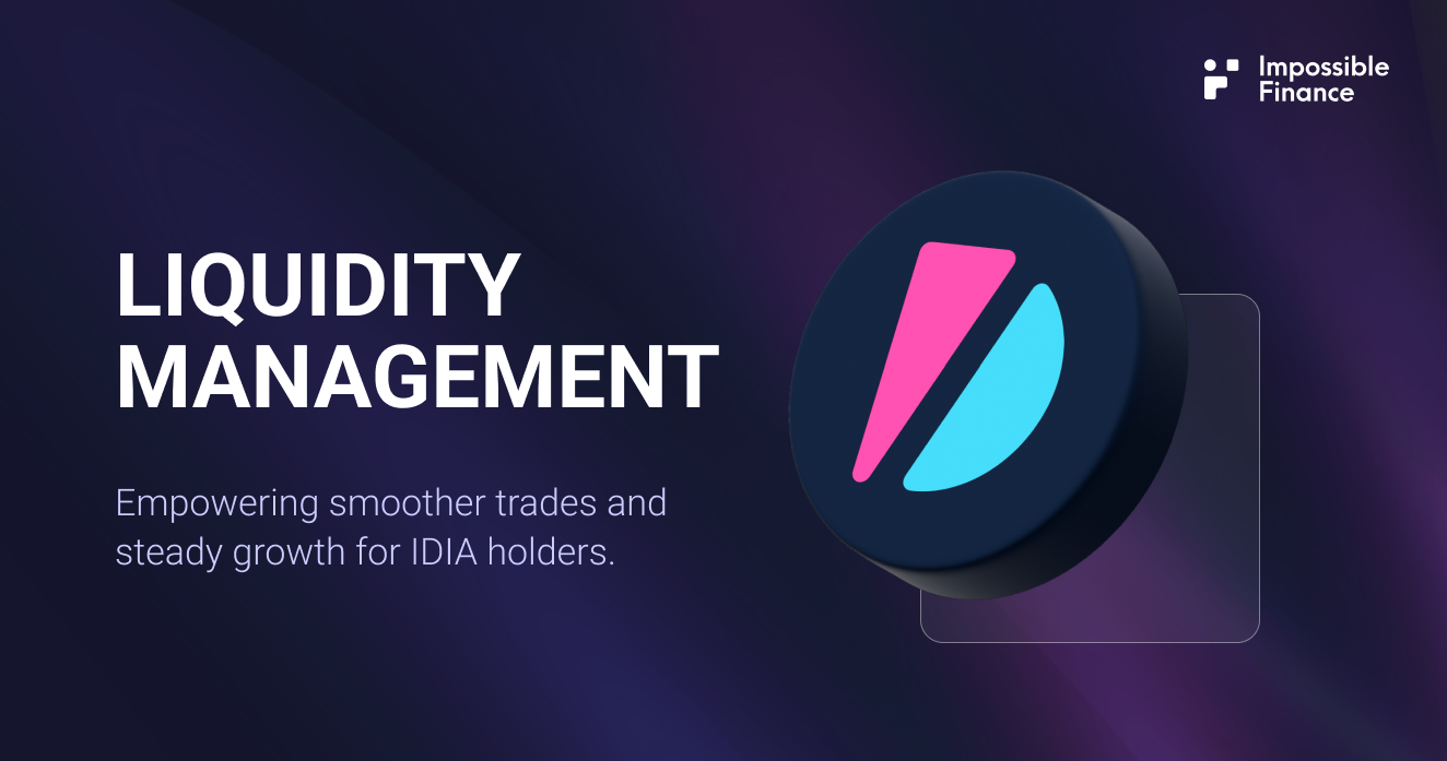Liquidity Management Notice: Boosting IDIA Liquidity on DEXs