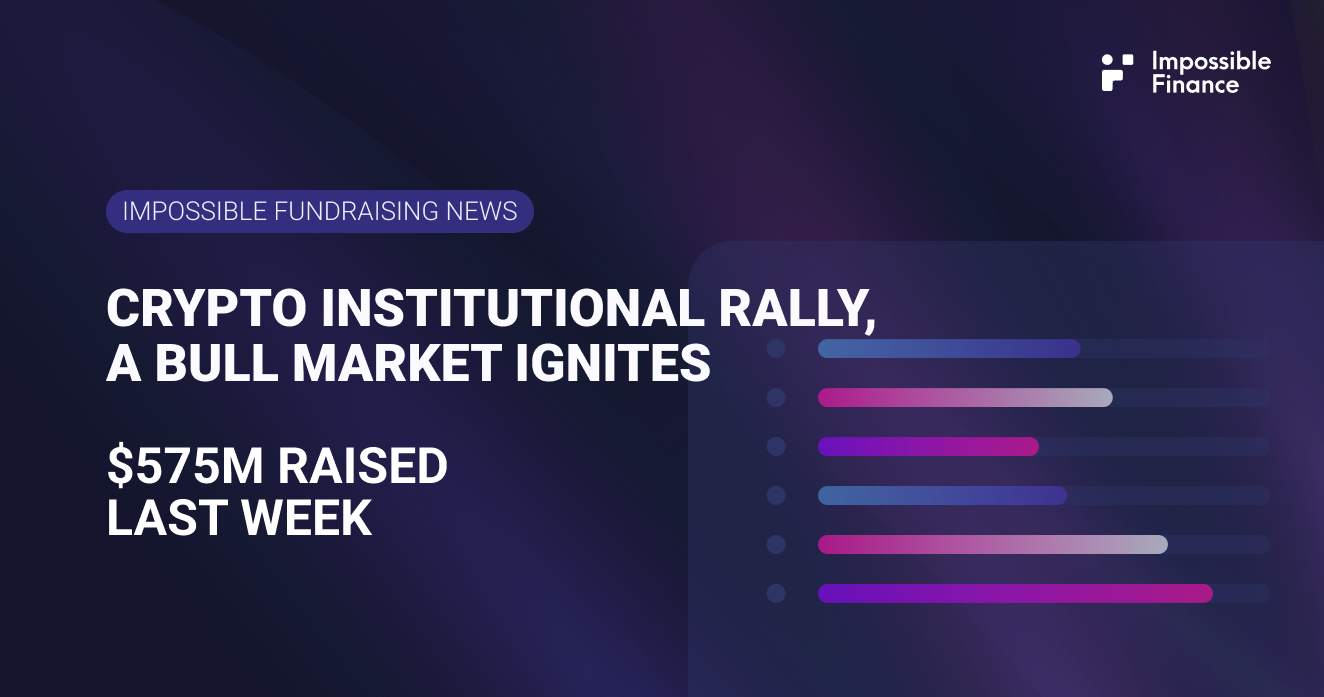 Crypto’s Institutional Rally: $575M Raised, A Bull Market Ignites